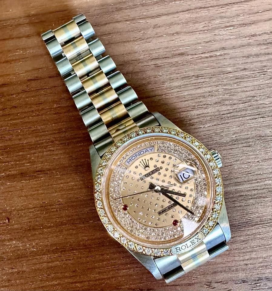 Rolex | Day-Date | 18129 | White gold | 36 mm | Champagne | Automatic
