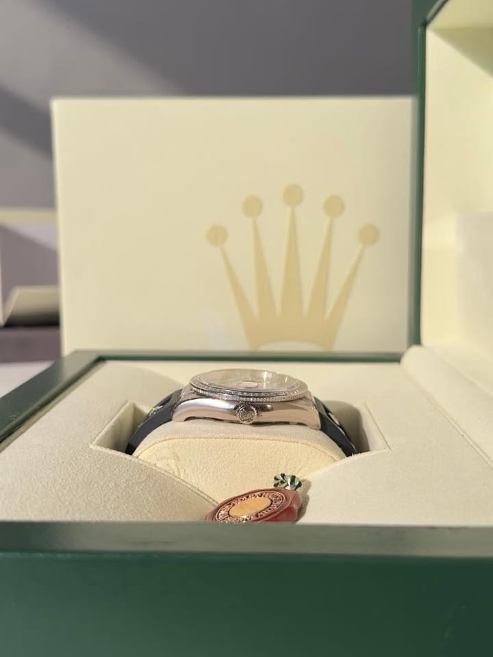 Rolex | Datejust | 116189BB | White gold | 36 mm | Rubber | Automatic