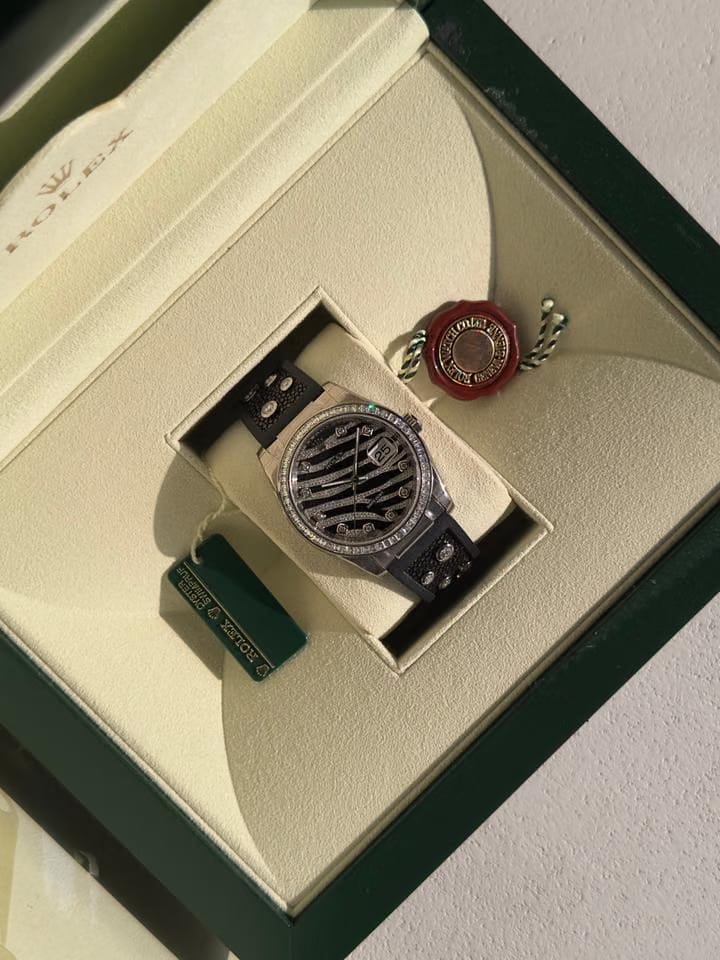 Rolex | Datejust | 116189BB | White gold | 36 mm | Rubber | Automatic