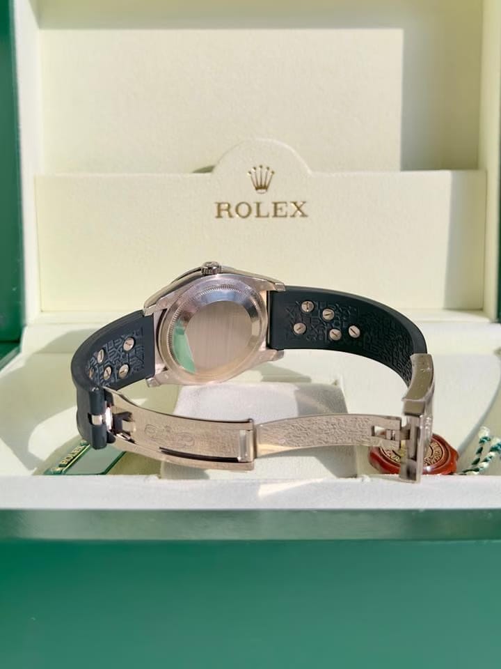 Rolex | Datejust | 116189BB | White gold | 36 mm | Rubber | Automatic