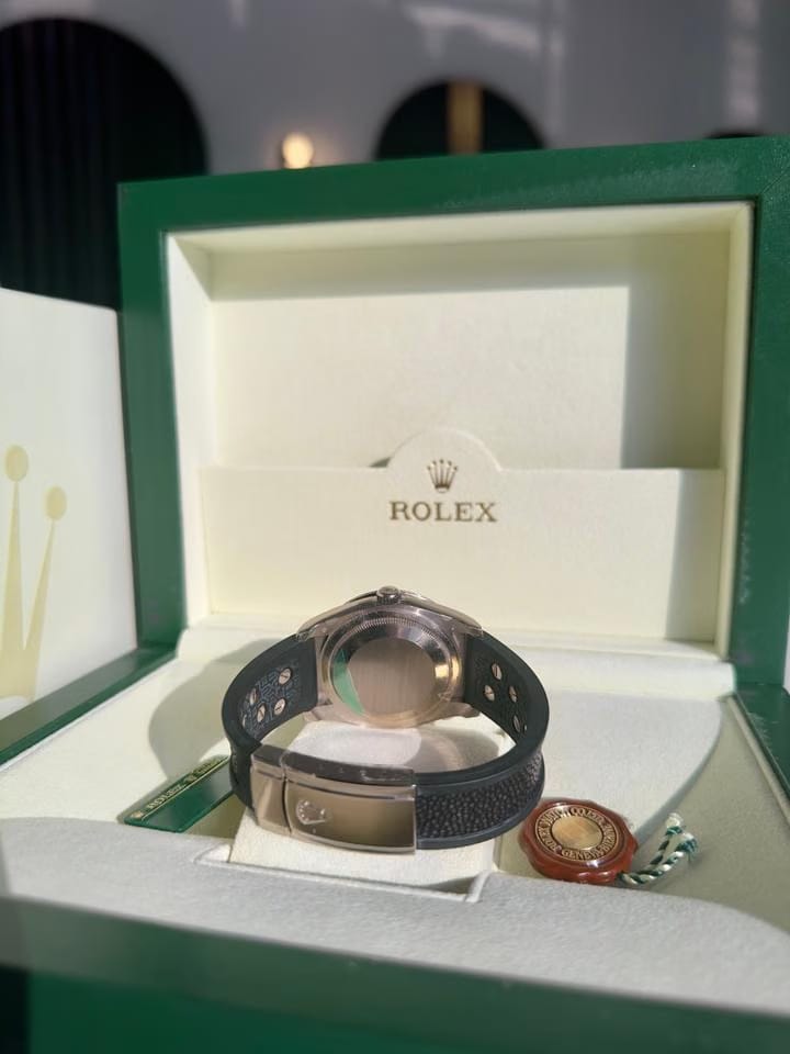 Rolex | Datejust | 116189BB | White gold | 36 mm | Rubber | Automatic