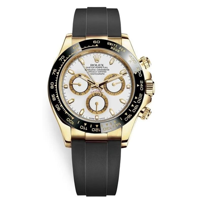 Rolex | Daytona | 116518 | Yellow gold | 40 mm | Rubber | White | Automatic
