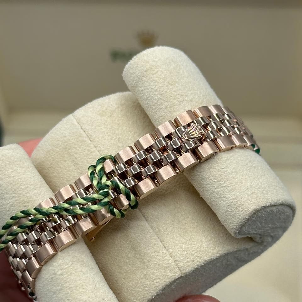 Rolex | Datejust | 279175 | Rose gold | 28 mm | Rose gold | Green | Automatic