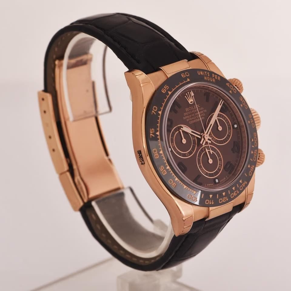 Rolex | Daytona | 116515ln | Rose gold | 40 mm | Leather | Brown | Automatic