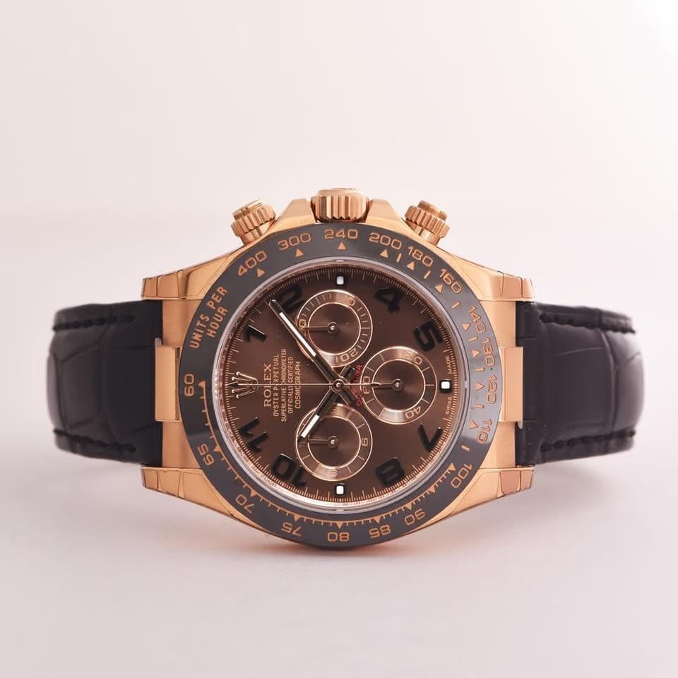 Rolex | Daytona | 116515ln | Rose gold | 40 mm | Leather | Brown | Automatic