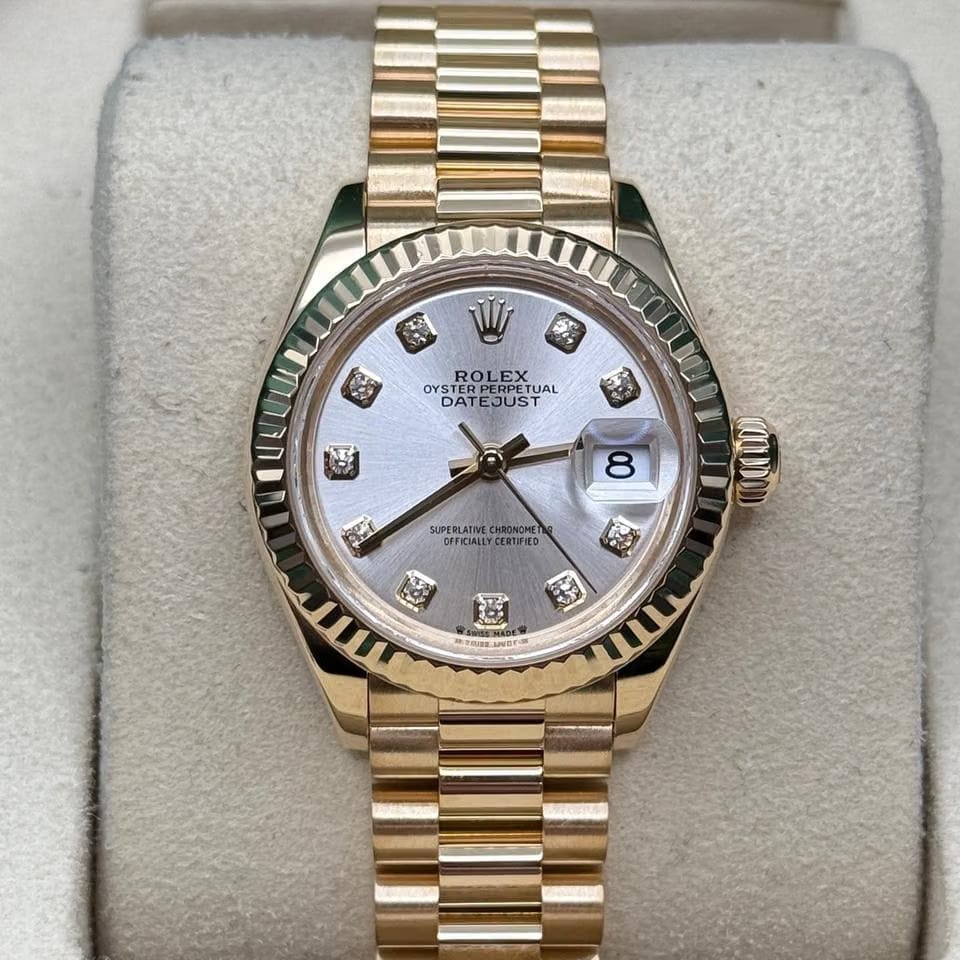 Rolex | Datejust | 279178 | Yellow gold | 28 mm | Yellow gold | Silver | Automatic