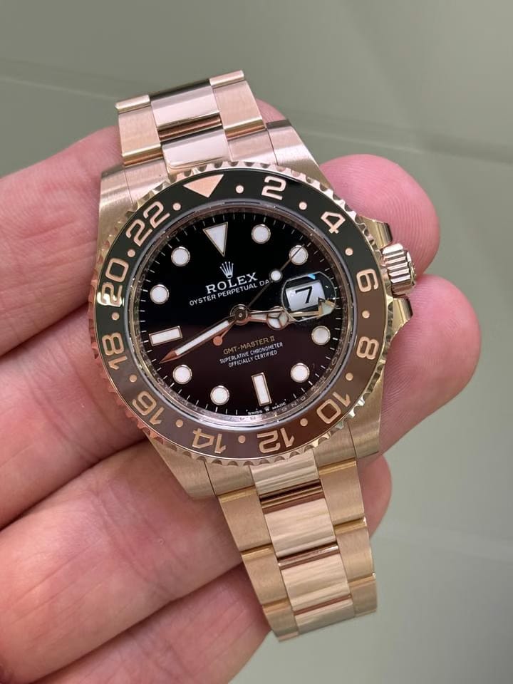 Rolex | GMT-Master II | 126715CHNR | Rose gold | Rose gold | Black | Automatic