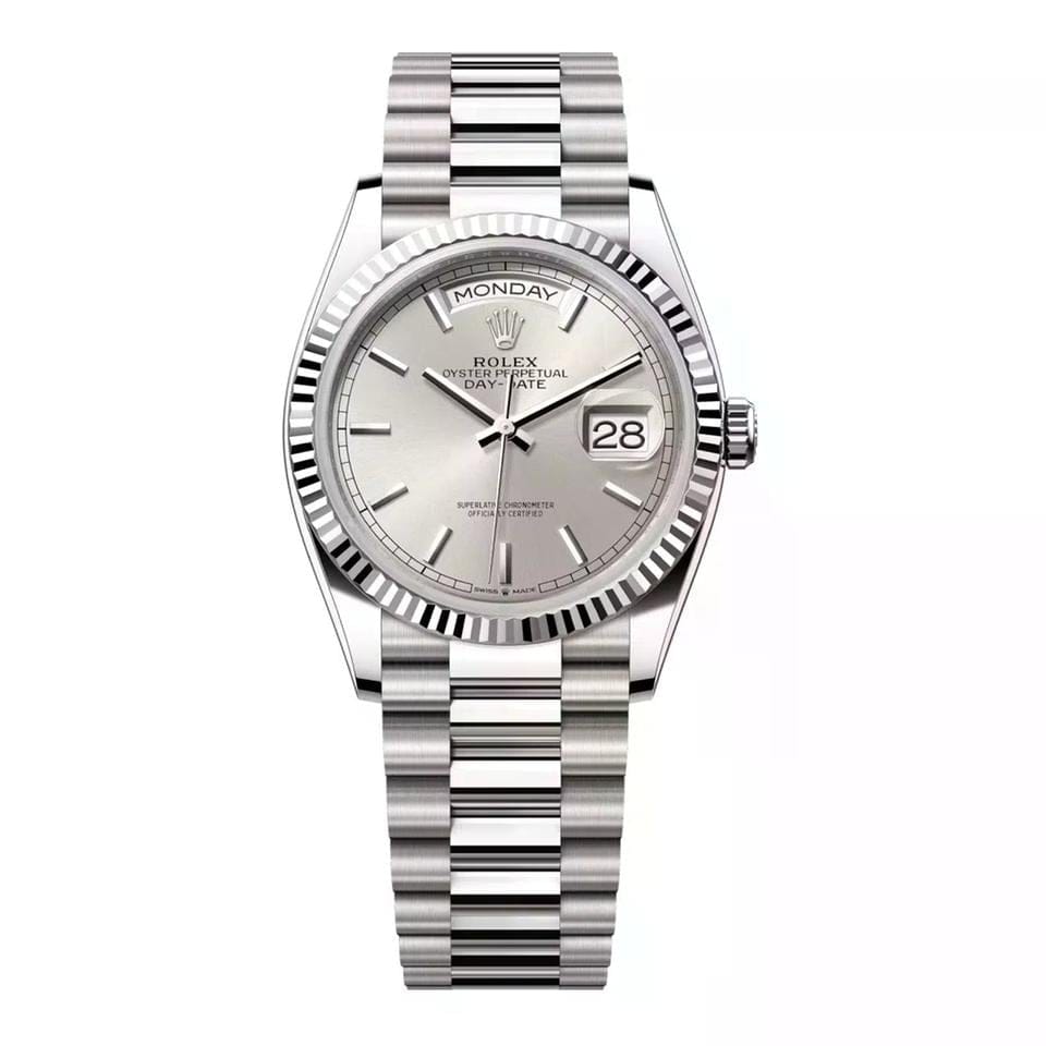 Rolex | Day-Date | 128239-0005 | 36 mm | Silver | Automatic