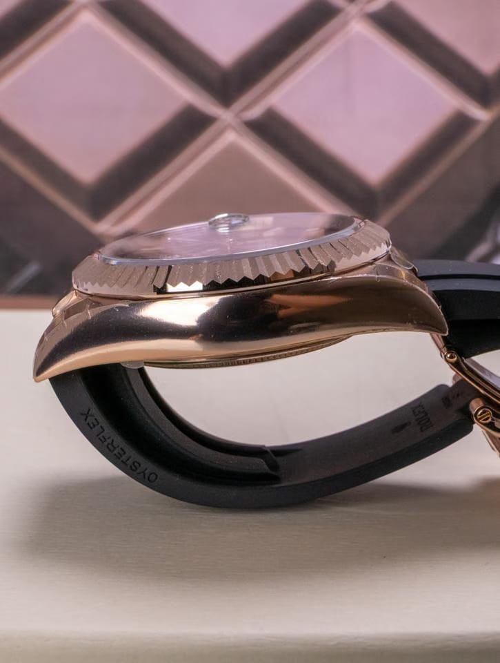 Rolex | Sky-Dweller | 336235 | Rose gold | 42 mm | Rubber | Brown | Automatic