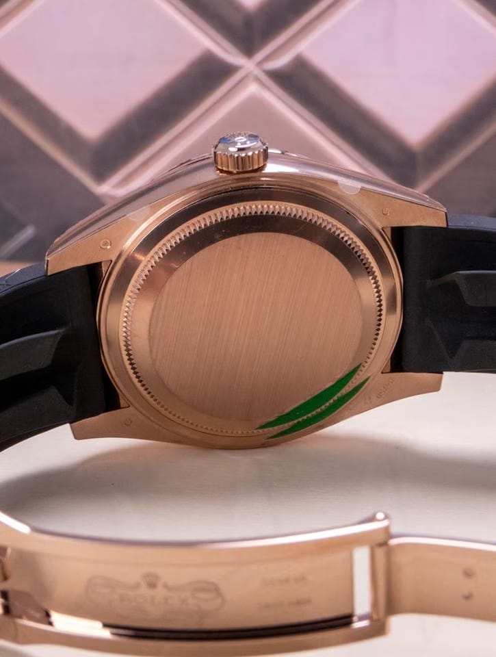 Rolex | Sky-Dweller | 336235 | Rose gold | 42 mm | Rubber | Brown | Automatic