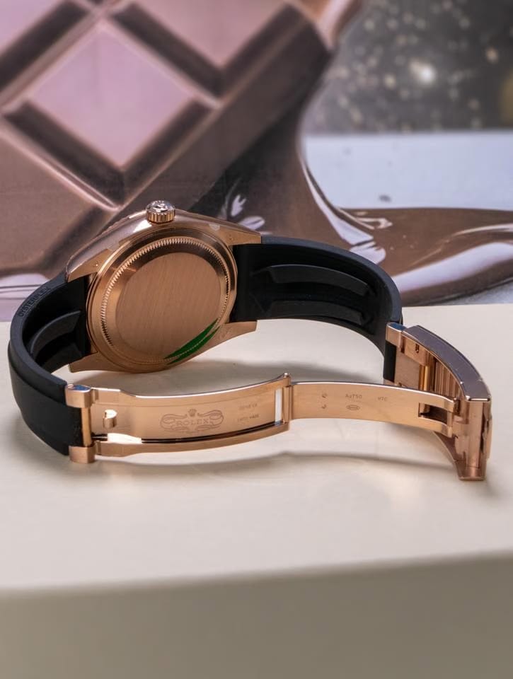 Rolex | Sky-Dweller | 336235 | Rose gold | 42 mm | Rubber | Brown | Automatic