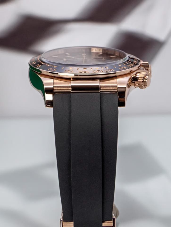 Rolex | Daytona | 126515LN | Rose gold | 40 mm | Rubber | Silver | Automatic