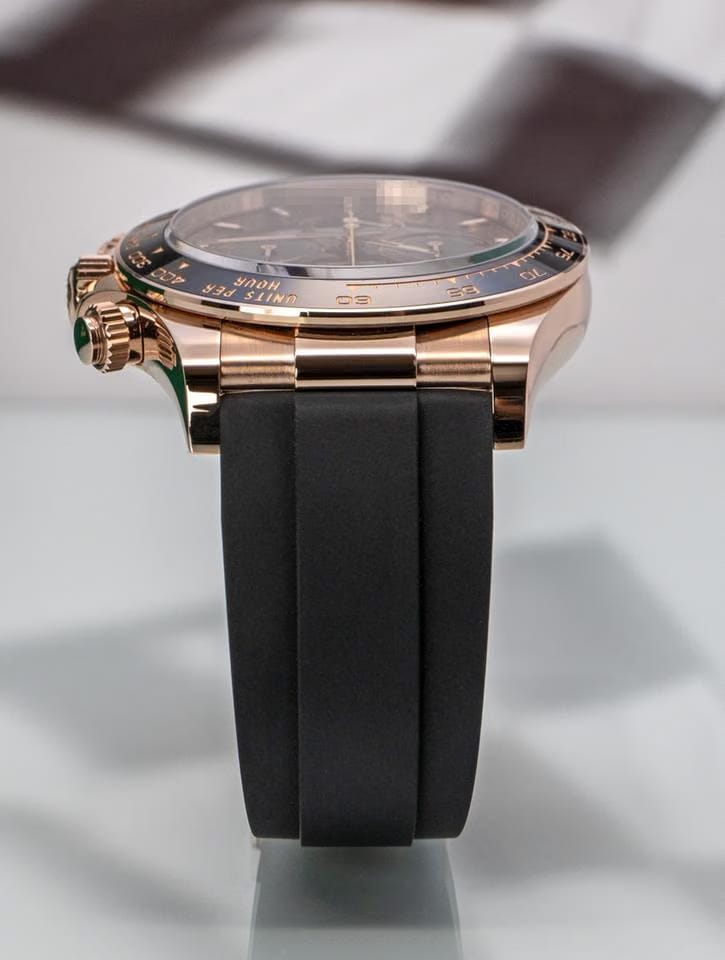 Rolex | Daytona | 126515LN | Rose gold | 40 mm | Rubber | Silver | Automatic