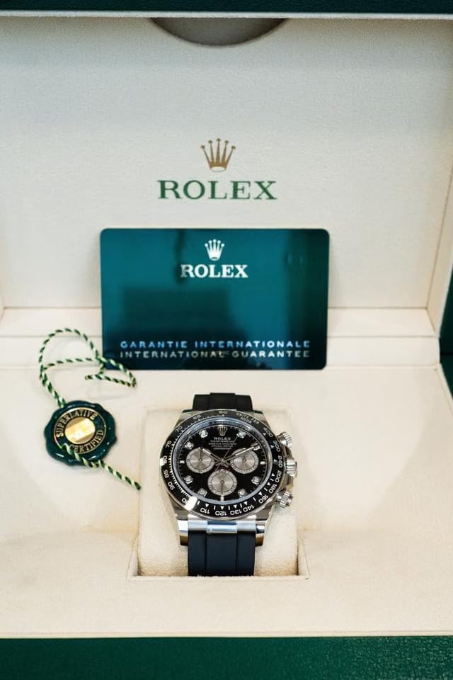 Rolex | Daytona | 126519LN | White gold | 40 mm | Rubber | Black | Automatic