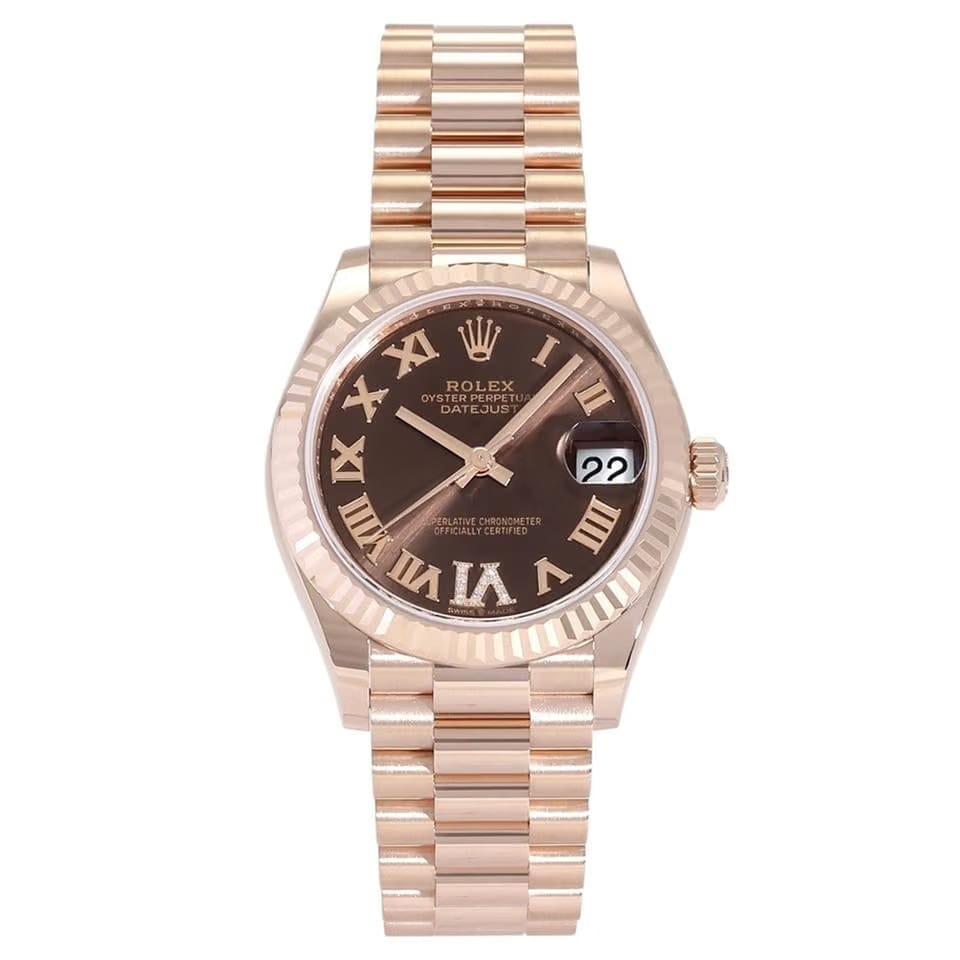 Rolex | Datejust | 278275 | Red gold | 31 mm | Brown