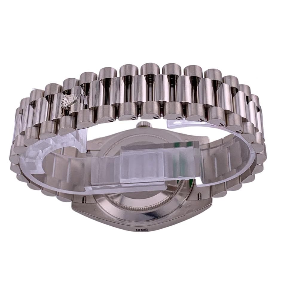 Rolex | Day-Date | 228239-0007 | White gold | 40 mm | White gold | Blue | Automatic