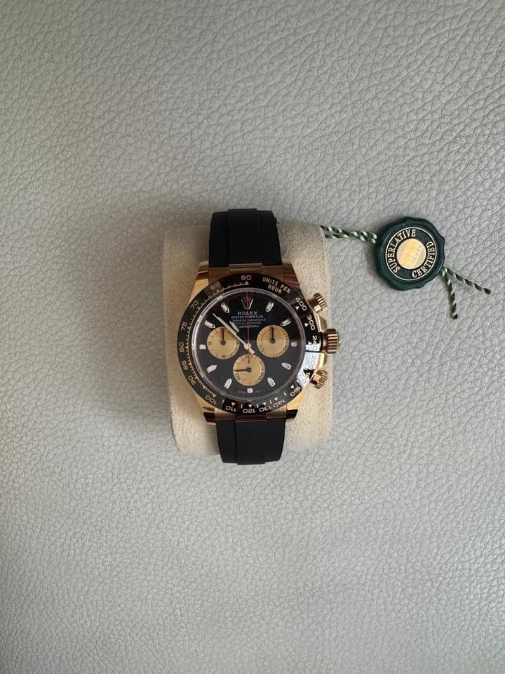 Rolex | Daytona | 116518LN | Yellow gold | 40 x 43 mm | Rubber | Black | Automatic