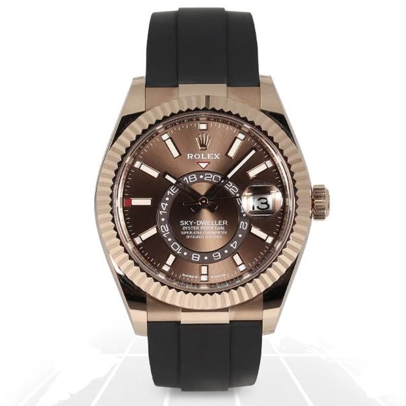 Rolex | Sky-Dweller | 336235 | Rose gold | 42 mm | Brown | Automatic