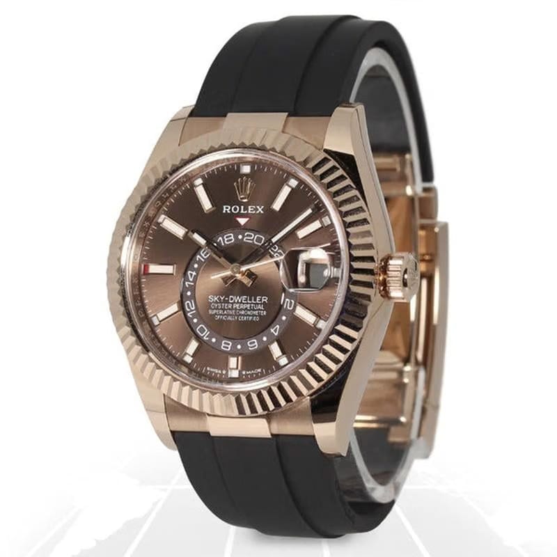 Rolex | Sky-Dweller | 336235 | Rose gold | 42 mm | Brown | Automatic