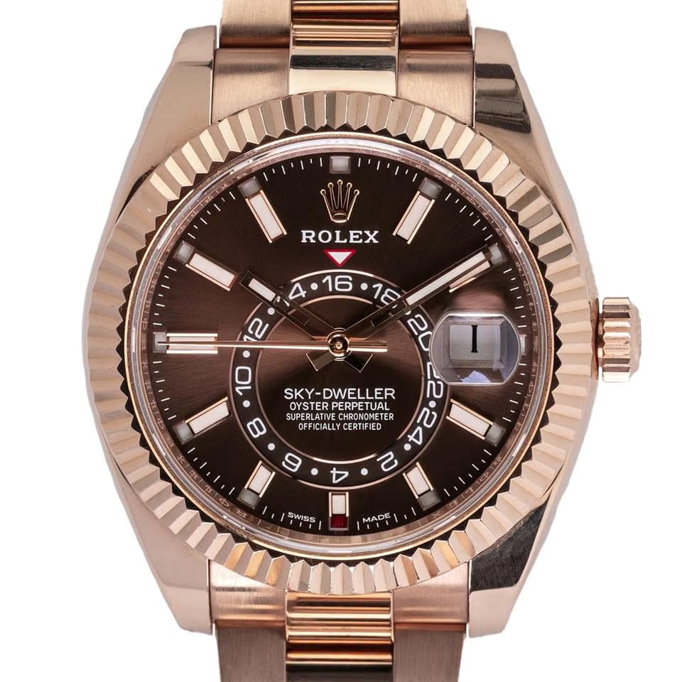 Rolex | Sky-Dweller | 326935 | Rose gold | 42 mm | Rose gold | Bronze | Automatic