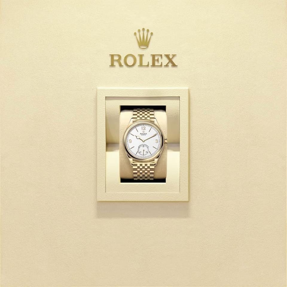 Rolex | 1908 | 52508-0008 | Yellow gold | 39 mm | Yellow gold | White | Automatic