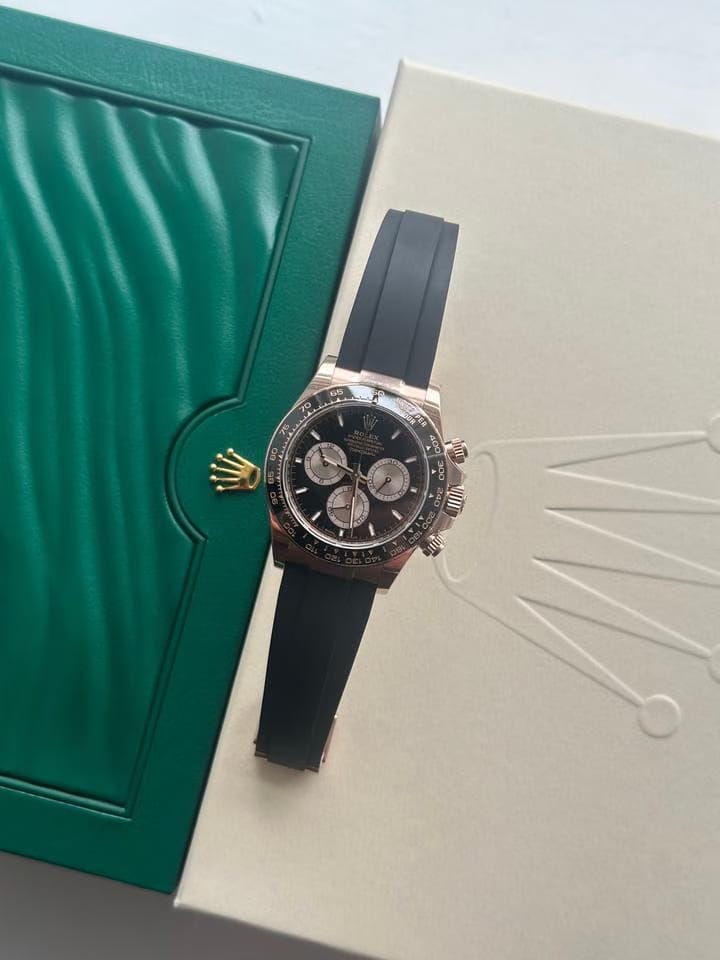 Rolex | Daytona | 126515ln-cm1-dc722 | Rose gold | 40 mm | Rubber | Black | Automatic