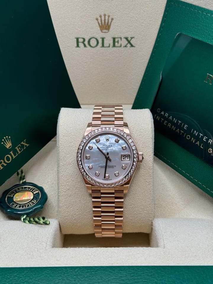 Rolex | Datejust | 278285RBR | Rose gold | 31 mm | Rose gold | Mother of pearl | Automatic