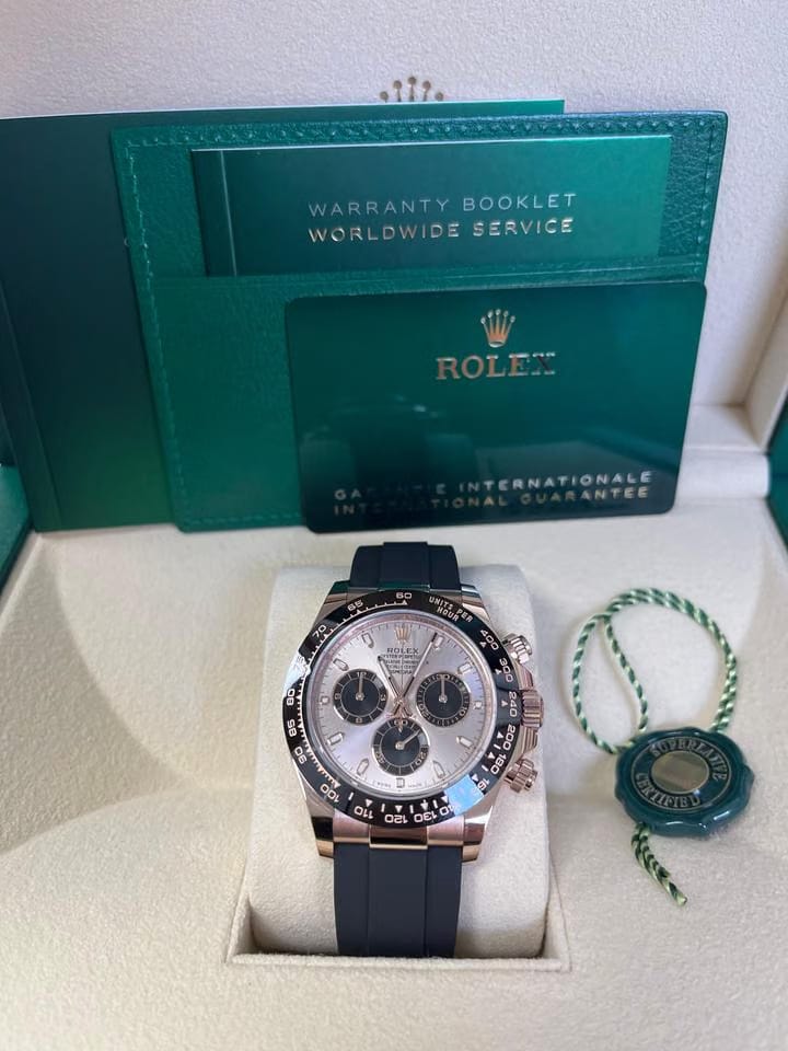 Rolex | Daytona | 116515ln | Rose gold | Rubber | Pink | Automatic