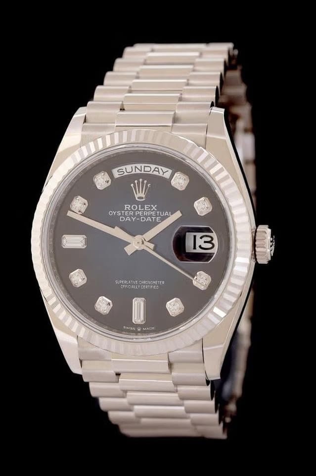 Rolex | Day-Date | 128239 | White gold | 36 mm | White gold | Blue | Automatic