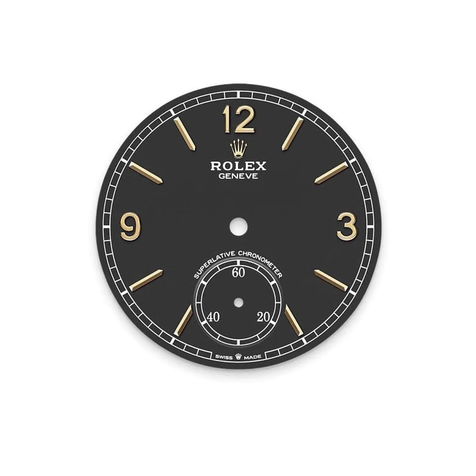 Rolex | 1908 | 52508-0007 | Yellow gold | 39 mm | Yellow gold | Black | Automatic