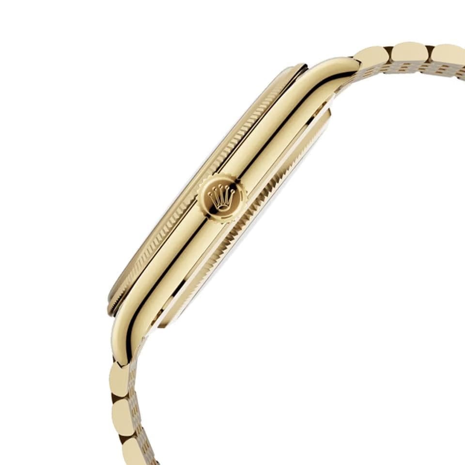 Rolex | 1908 | 52508-0007 | Yellow gold | 39 mm | Yellow gold | Black | Automatic