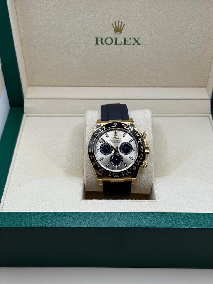 Rolex | Daytona | 116518LN | Yellow gold | 40 x 43 mm | Rubber | Champagne | Automatic
