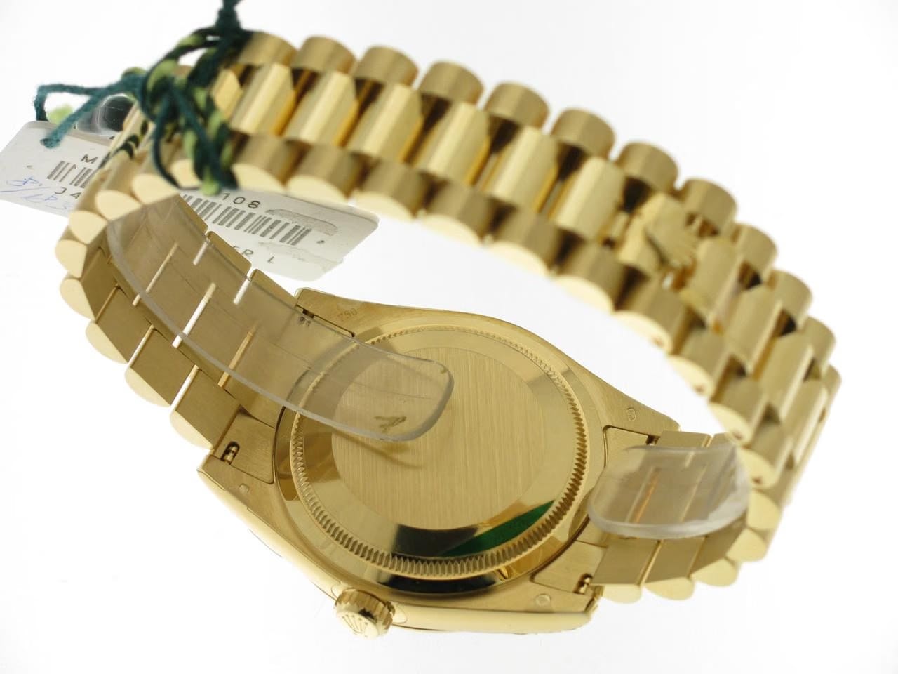 Rolex | Day-Date | 118238 | Yellow gold | 36 mm | Yellow gold | Green | Automatic