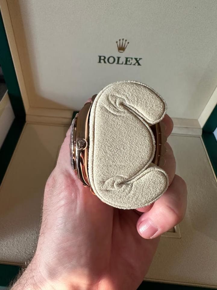 Rolex | Day-Date | 128345RBR | Rose gold | 36 x 43 mm | Rose gold | Grey | Automatic