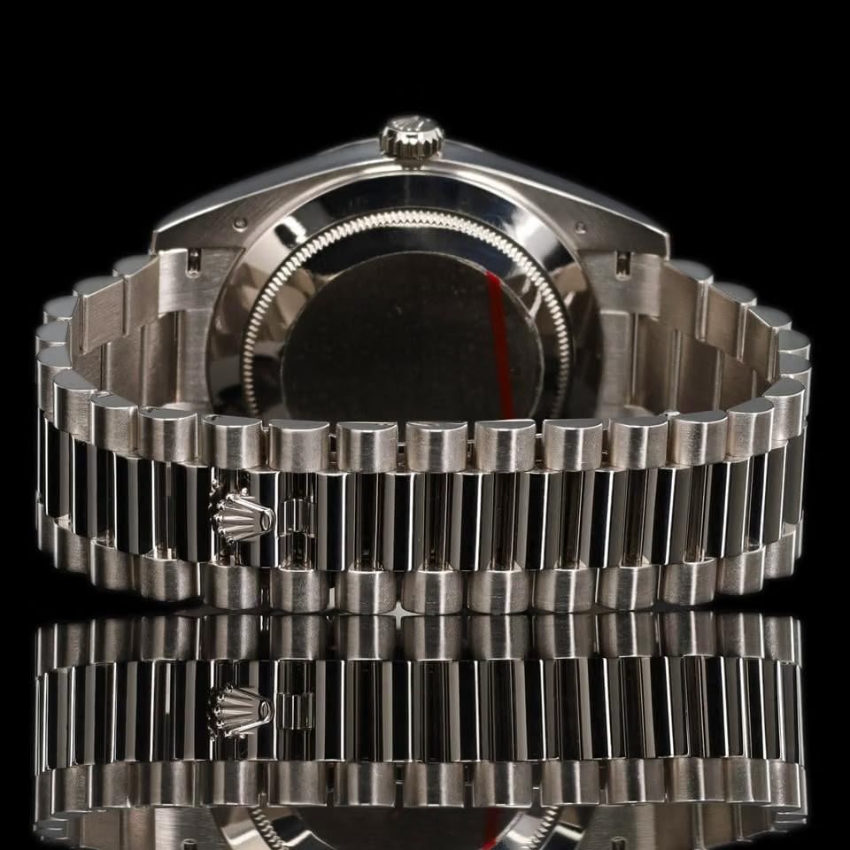 Rolex | Day-Date | 228239 | Steel | 40 mm | White gold | Blue | Automatic