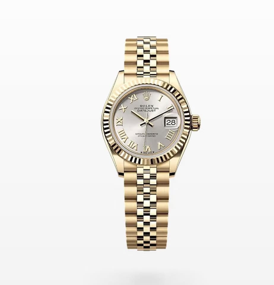 Rolex | Datejust | 279178 | Yellow gold | 28 mm | Yellow gold | Silver (solid) | Automatic