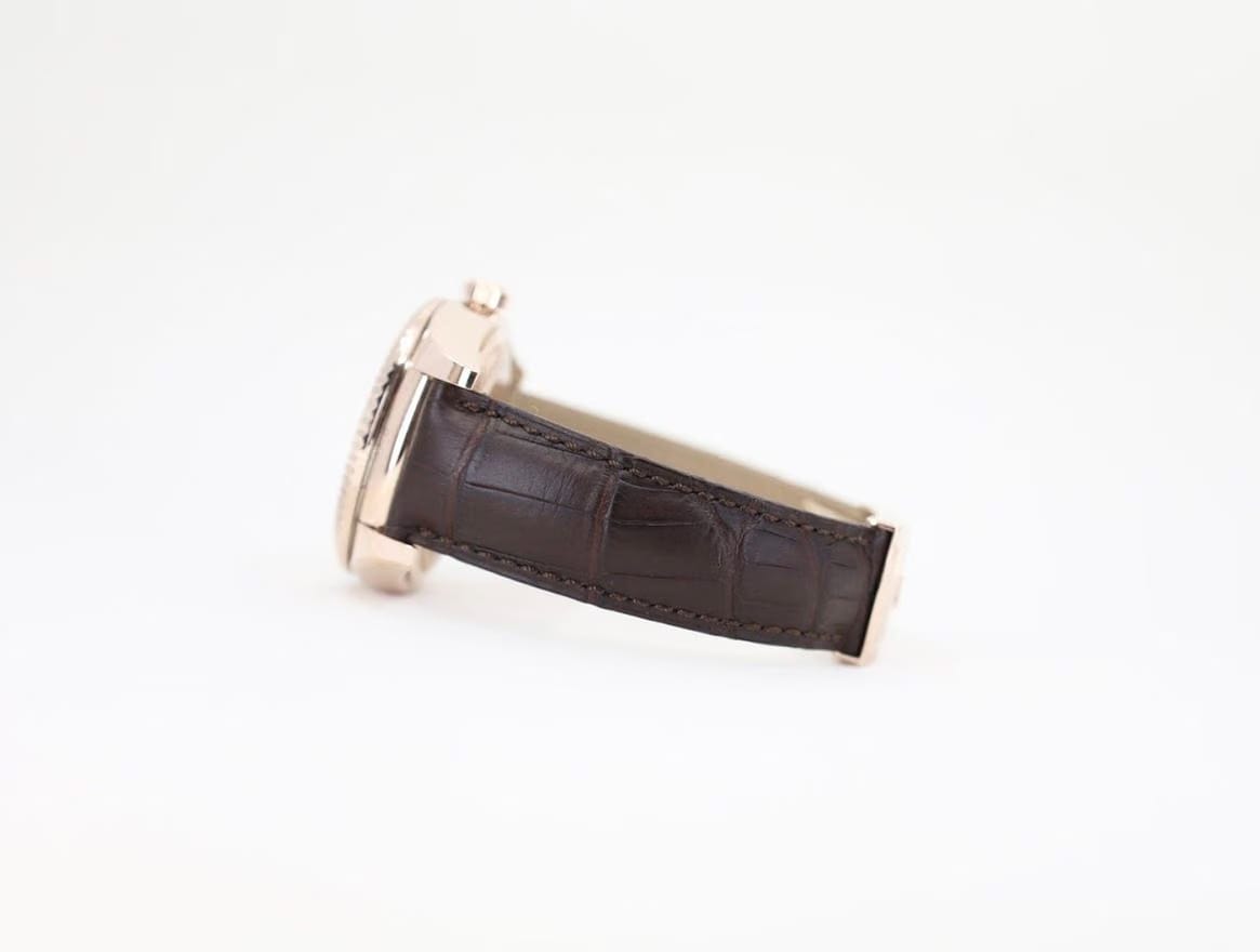 Rolex | Sky-Dweller | 326135-0007 | Rose gold | 42 mm | Leather | Grey | Automatic