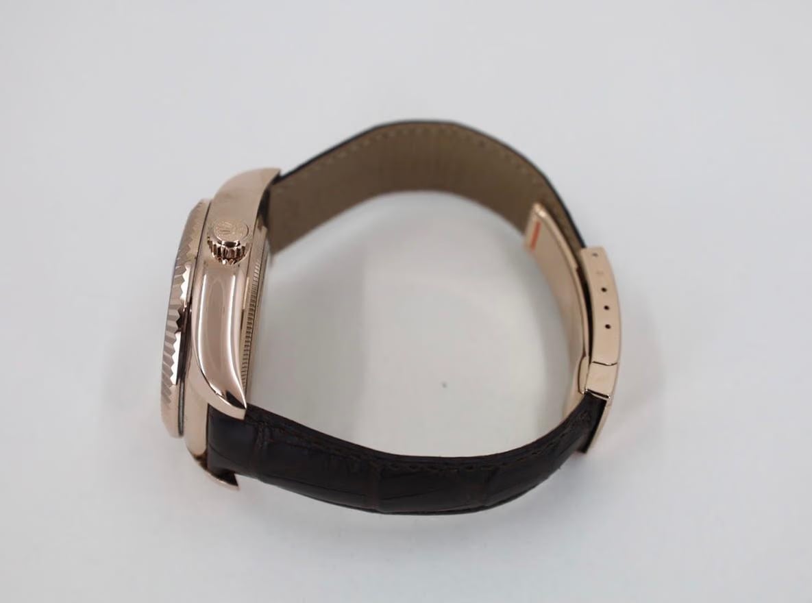 Rolex | Sky-Dweller | 326135-0007 | Rose gold | 42 mm | Leather | Grey | Automatic
