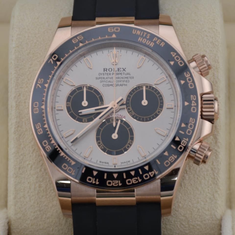 Rolex | Daytona | 126515LN | Rose gold | 40 mm | Rubber | Gold | Automatic