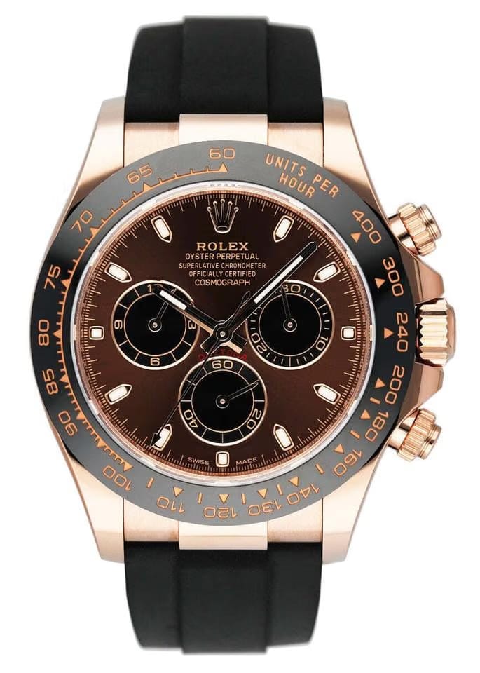 Rolex | Daytona | 116515ln 116515LN Chocolate Dial 2023 | Rose gold | 40 mm | Rubber | Brown | Automatic