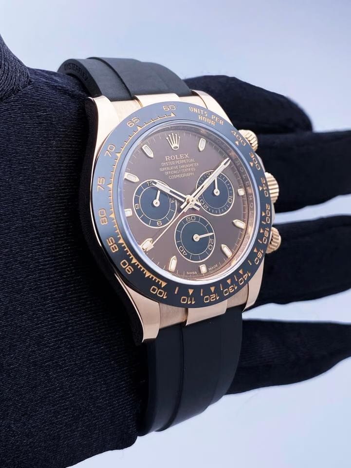 Rolex | Daytona | 116515ln 116515LN Chocolate Dial 2023 | Rose gold | 40 mm | Rubber | Brown | Automatic