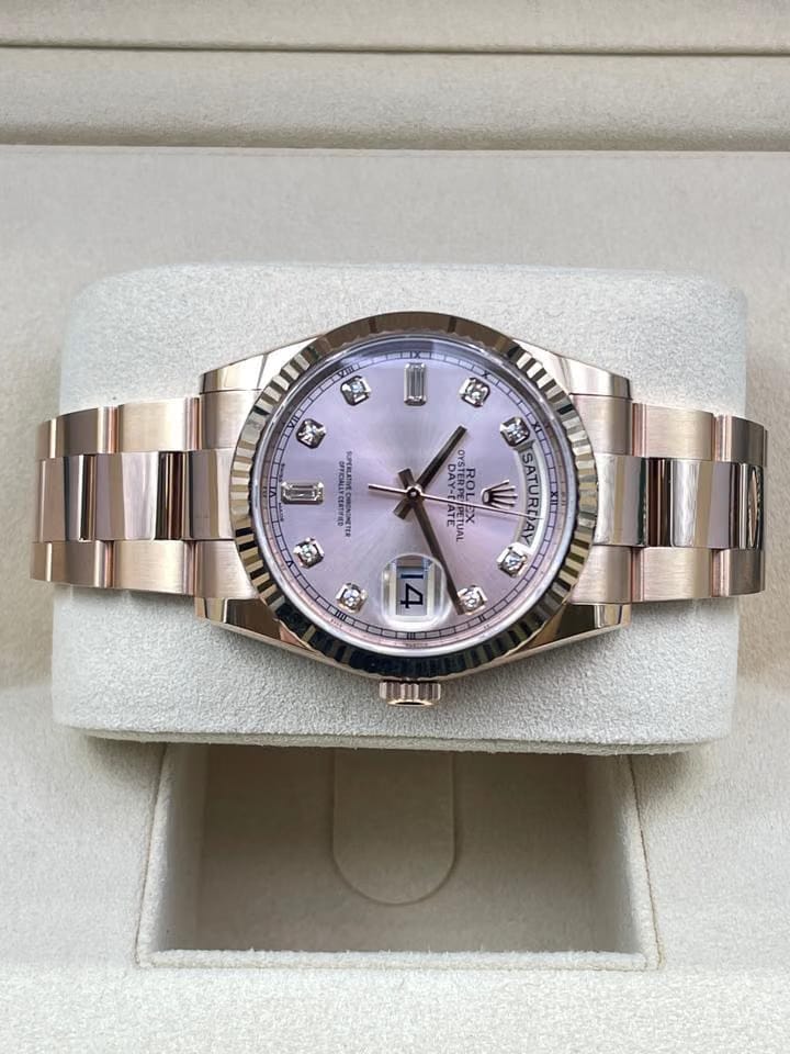 Rolex | Day-Date | 118235 | Rose gold | 36 mm | Rose gold | Gold | Automatic