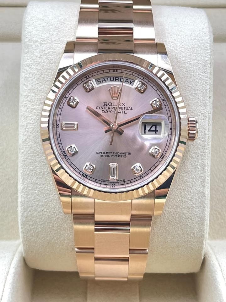 Rolex | Day-Date | 118235 | Rose gold | 36 mm | Rose gold | Gold | Automatic