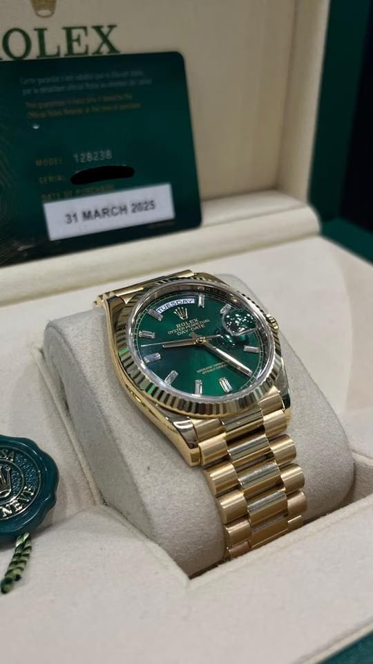 Rolex | Day-Date | 128238 | Yellow gold | 36 mm | Yellow gold | Champagne | Automatic