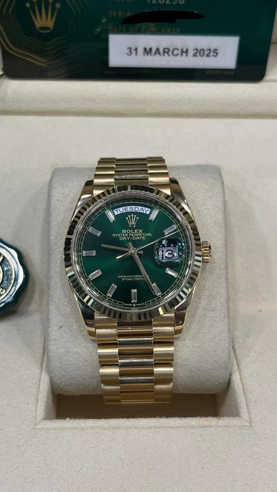 Rolex | Day-Date | 128238 | Yellow gold | 36 mm | Yellow gold | Champagne | Automatic