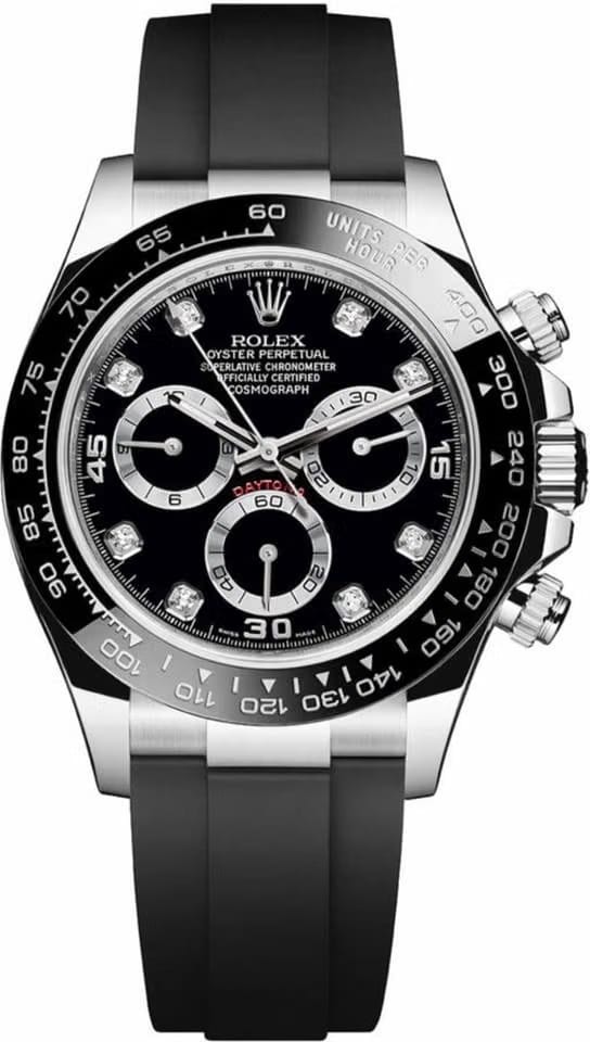 Rolex | Daytona | 116519LN-0025 | White gold | 40 mm | Rubber | Black | Automatic