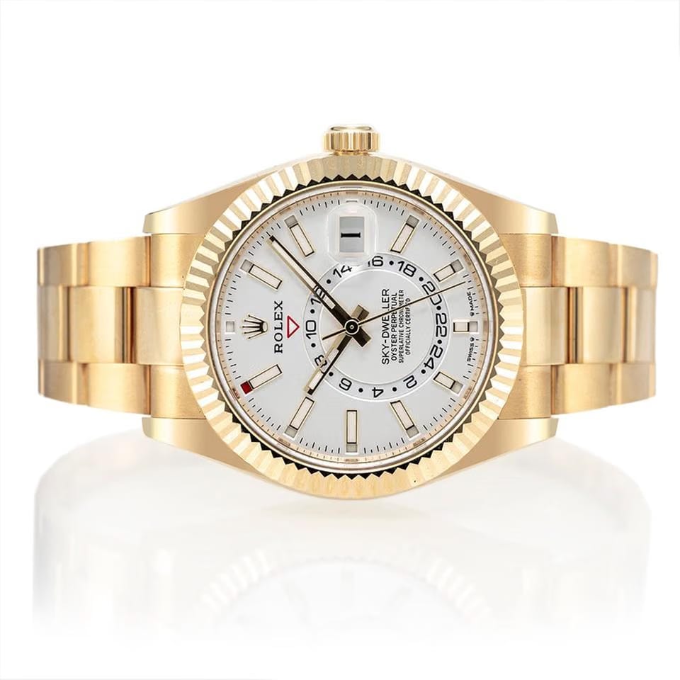 Rolex | Sky-Dweller | 336938 | Yellow gold | 42 mm | Yellow gold | Silver | Automatic
