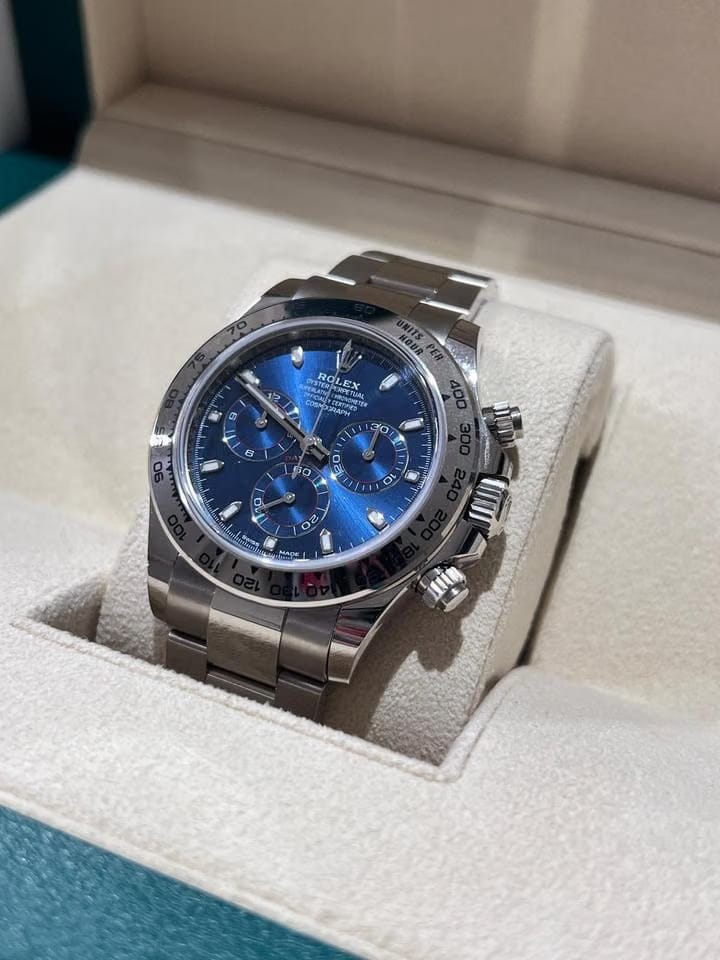 Rolex | Daytona | 116509 blue | White gold | 40 mm | White gold | Blue | Automatic