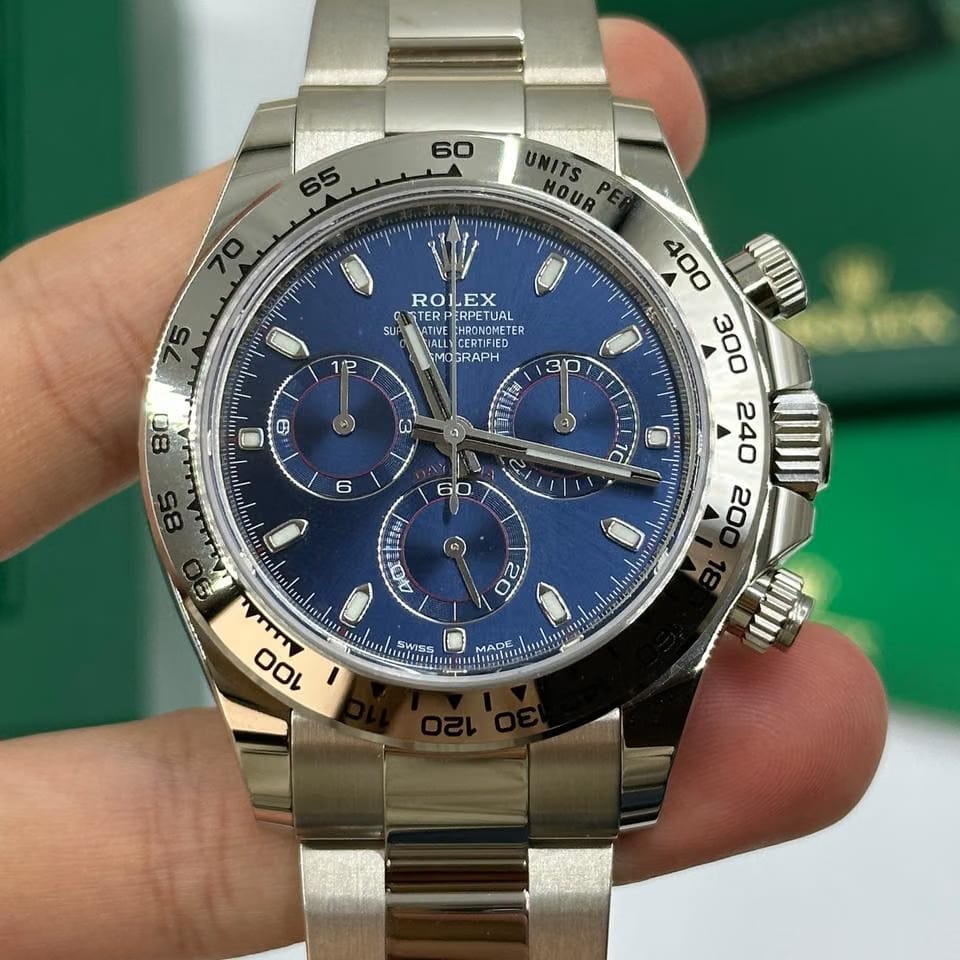 Rolex | Daytona | 116509 blue | White gold | 40 mm | White gold | Blue | Automatic