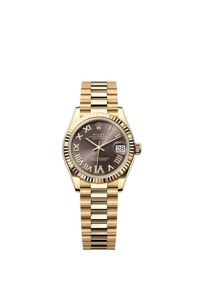 Rolex | Datejust | 278278 | Yellow gold | 31 x 37 mm | Yellow gold | Grey | Automatic
